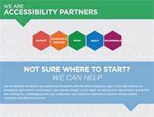Tablet Screenshot of accessibilitypartners.com